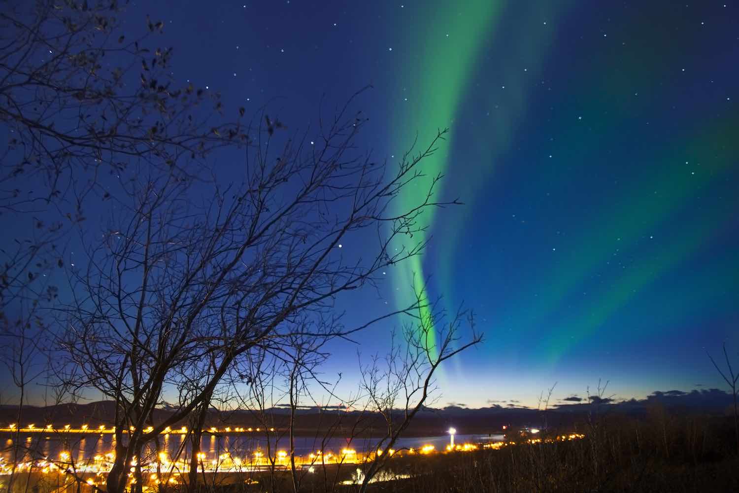 Suecia - The northern lights in Kiruna, Sweden