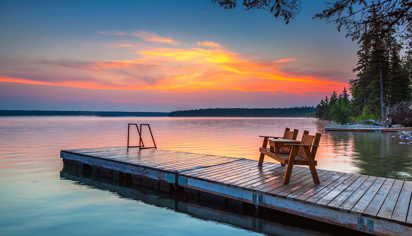 Canadá - Sunrise at Clear Lake, Manitoba