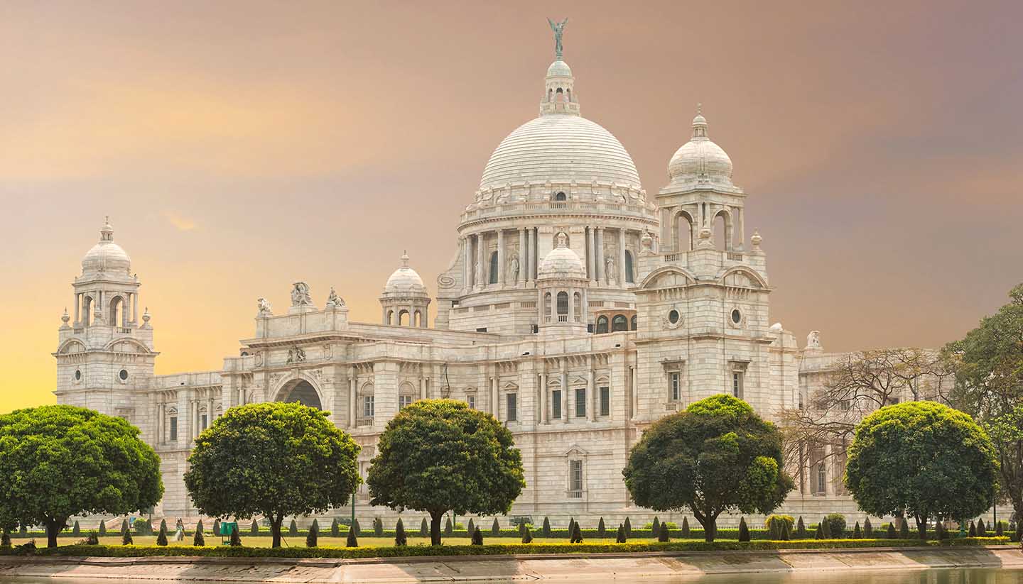 India - Victoria Memorial landmark in Calcutta India