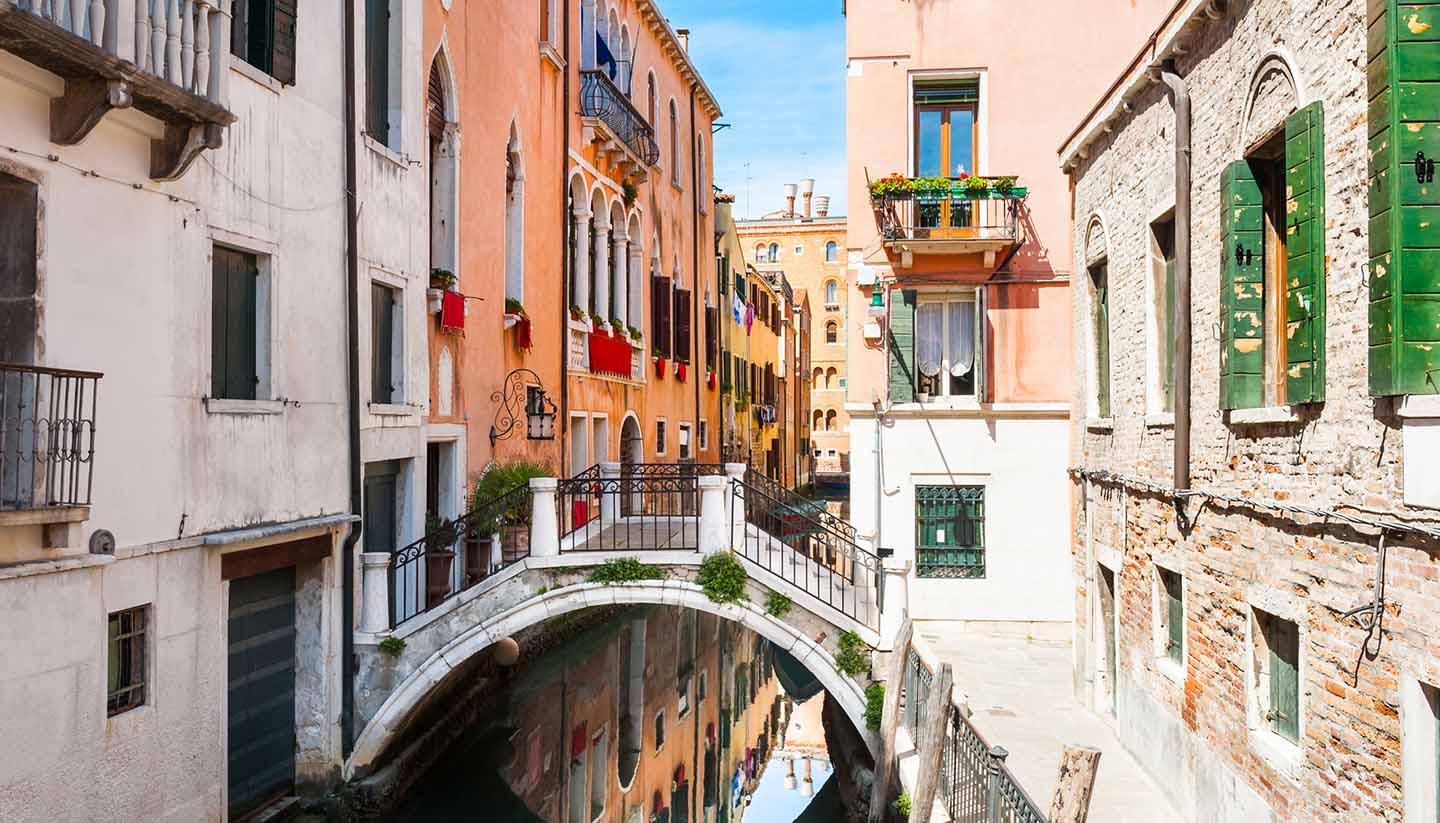 Italia - Scenic Canal in Venice, Italy