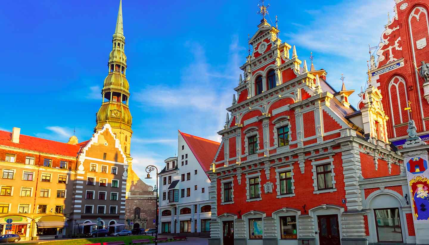 Letonia - City Hall Square Riga, Latvia