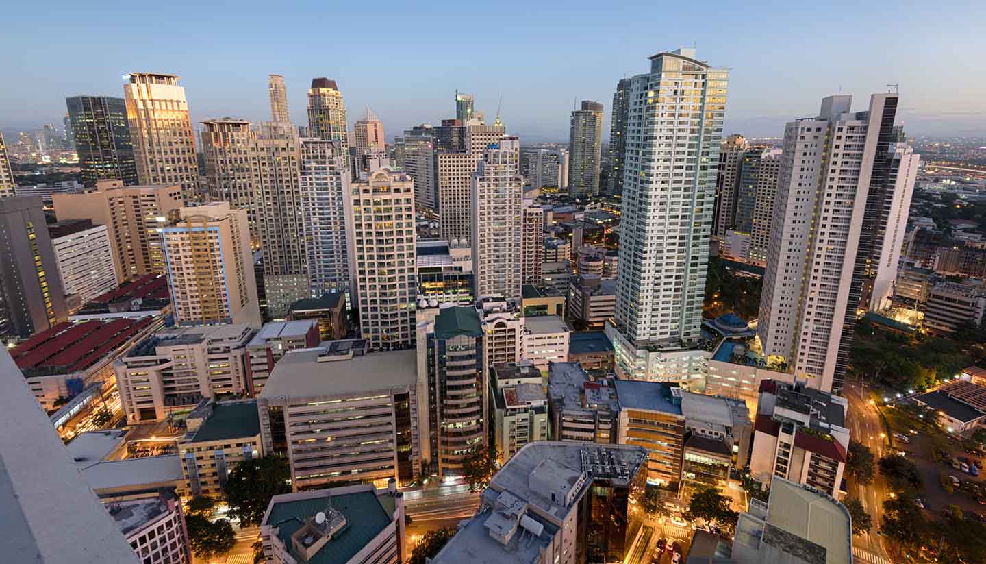 Filipinas - Makati Skyline, Manila, Philippines