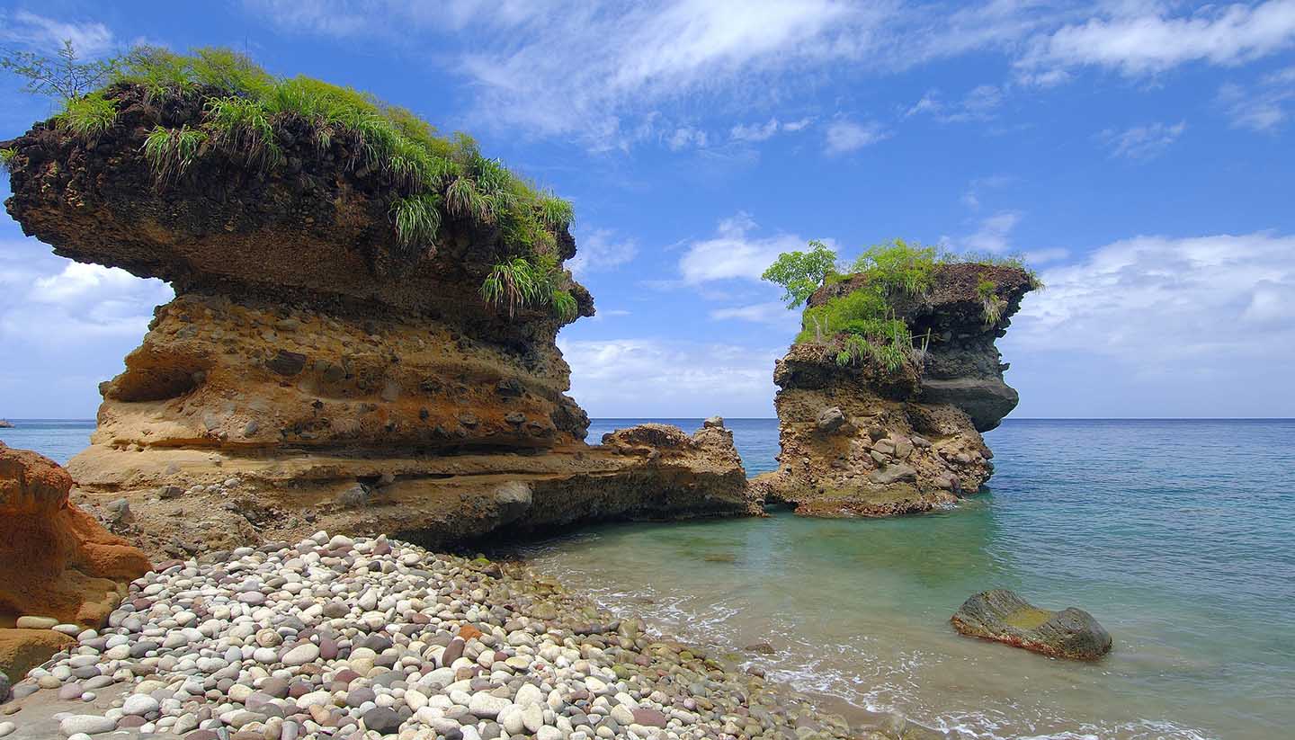 Santa Lucía - Volcanic Formations-St. Lucia