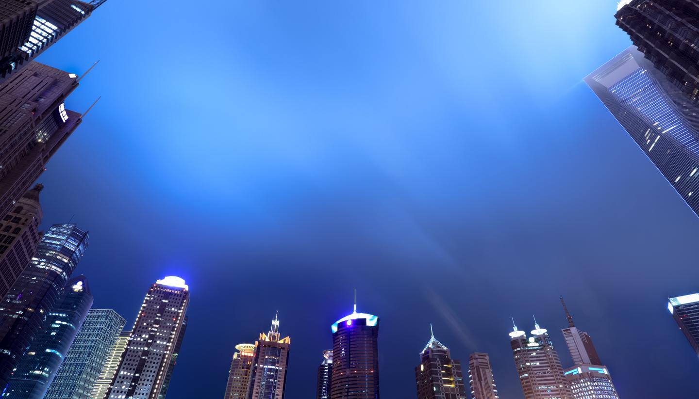 Shanghai - Shanghai's skyline at night