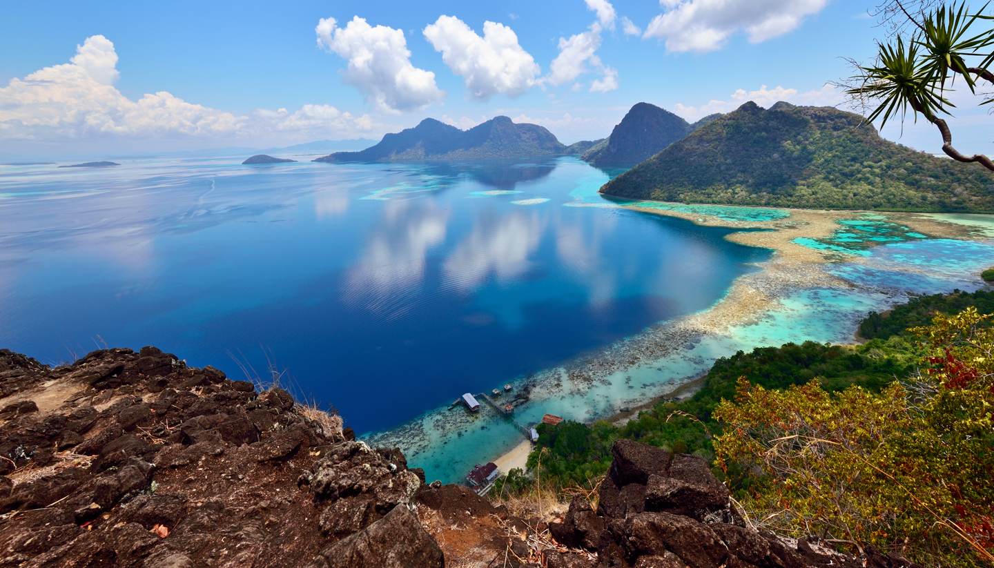 Malasia - View from Boheydulang Island, Sabah, Borneo