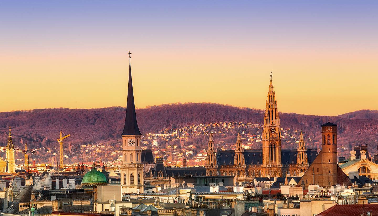 Viena - Sunset over Vienna