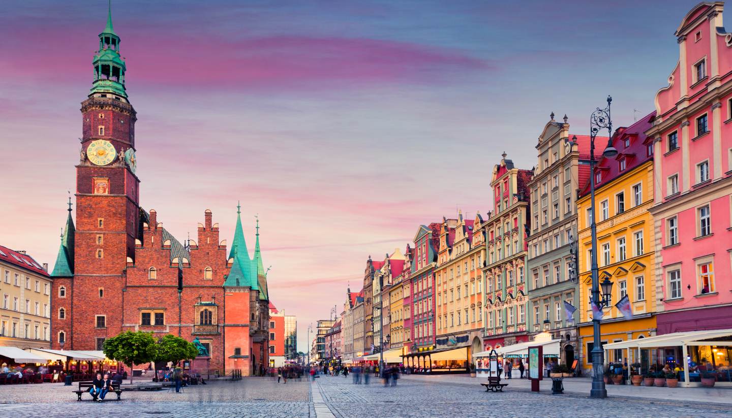 Polonia - Sunset in Wrocław, Poland