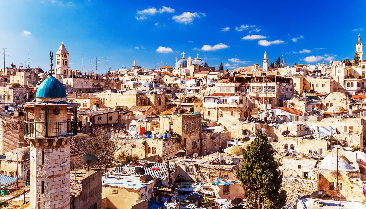 Israel - Roofs of the Old City in Jerusalem