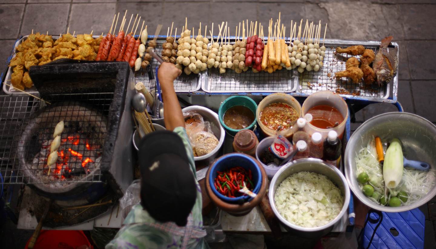 Bangkok - Street food vendor in Bangkok, Thailand