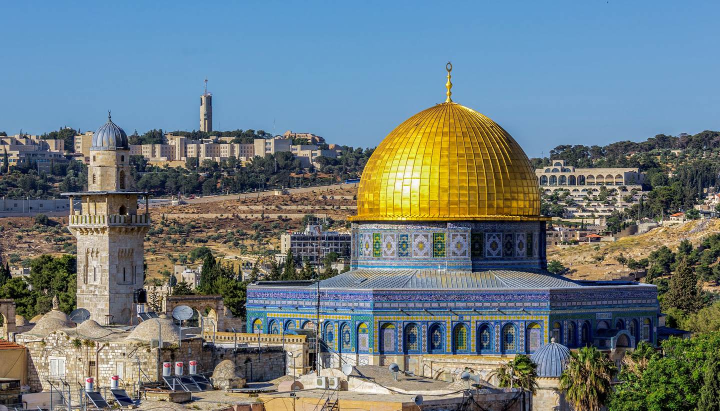 Israel - Mousque of Al-aqsa (Dome of the Rock) in Old Town - Jerusalem, Israel